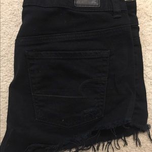 American eagle jean shorts, distressed